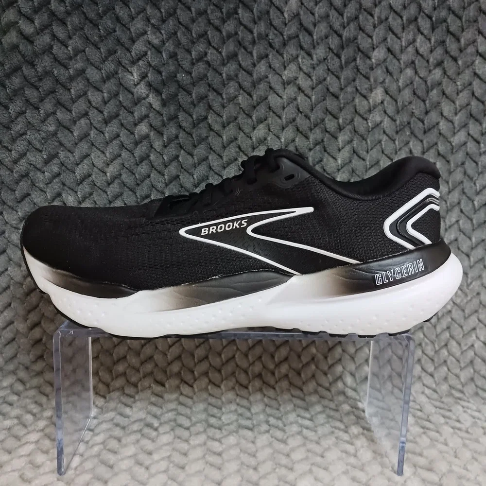 Brooks Glycerin 21 Black White Women's Walking Running Sneakers Shoes Sz 9 Wide